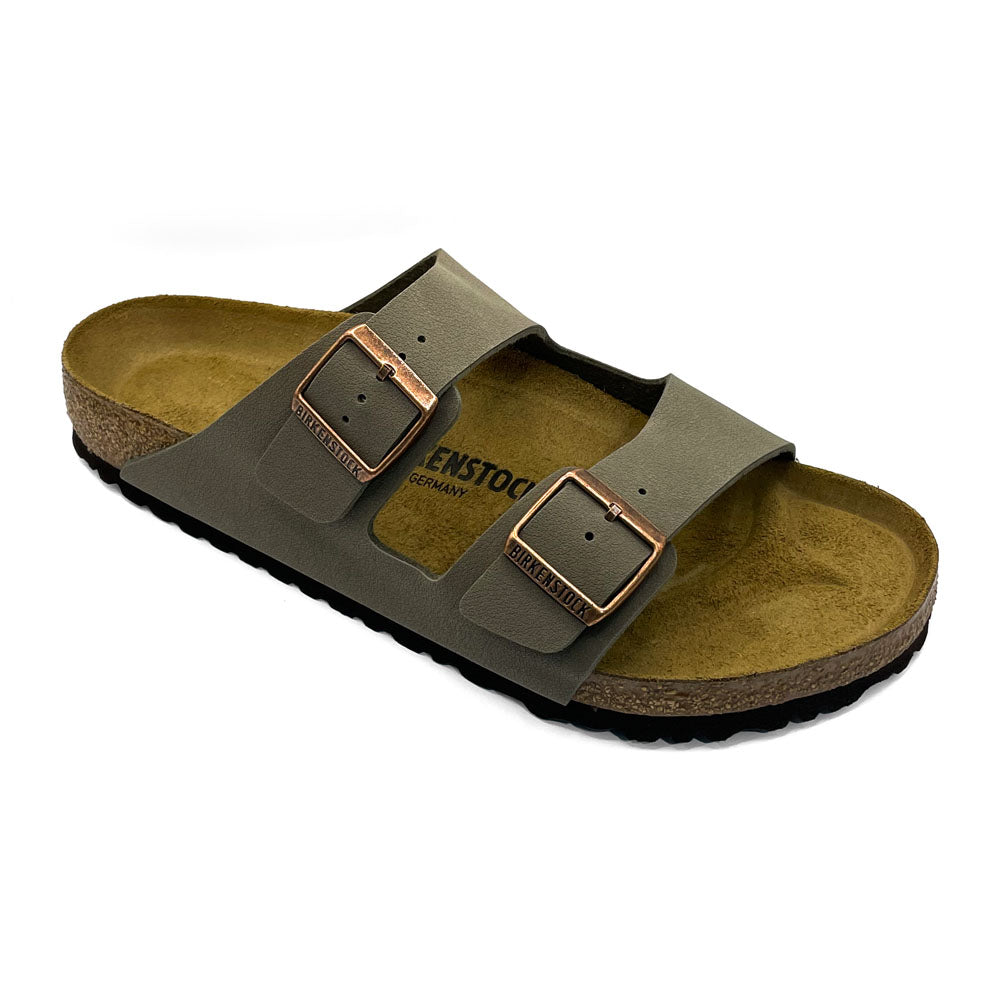 Birkenstock Arizona BirkiBuc Stone Natural Fit Footwear