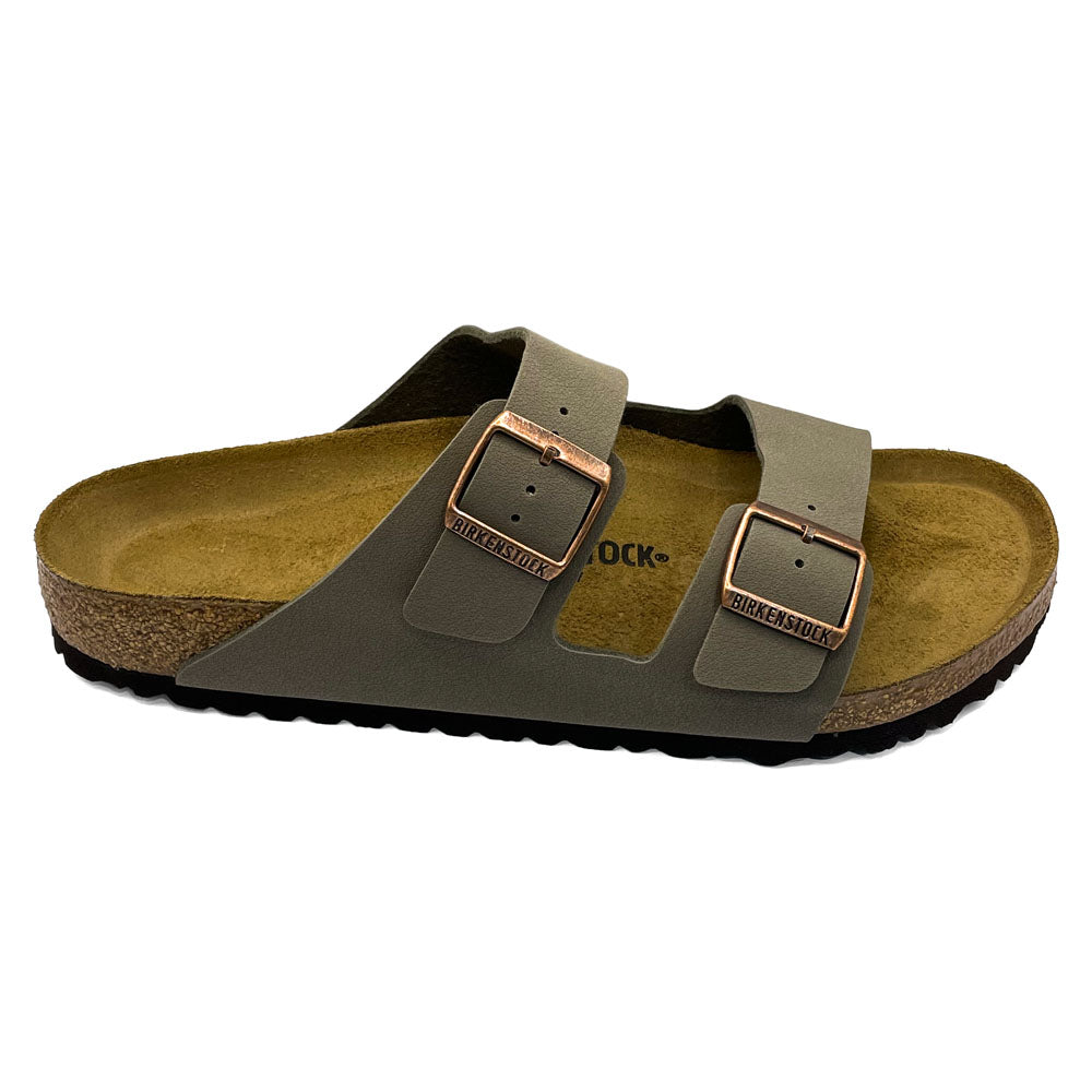 Birkenstock Arizona BirkiBuc Stone Natural Fit Footwear