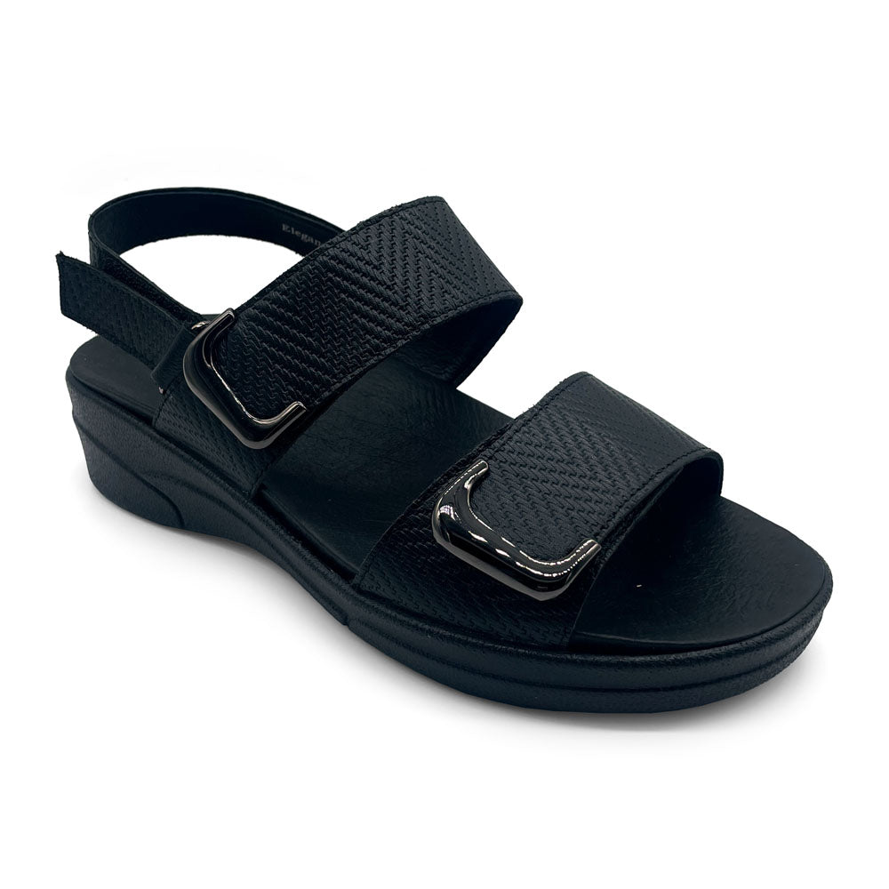 Klouds Women's Elegance Luxe Black Natural Fit Footwear