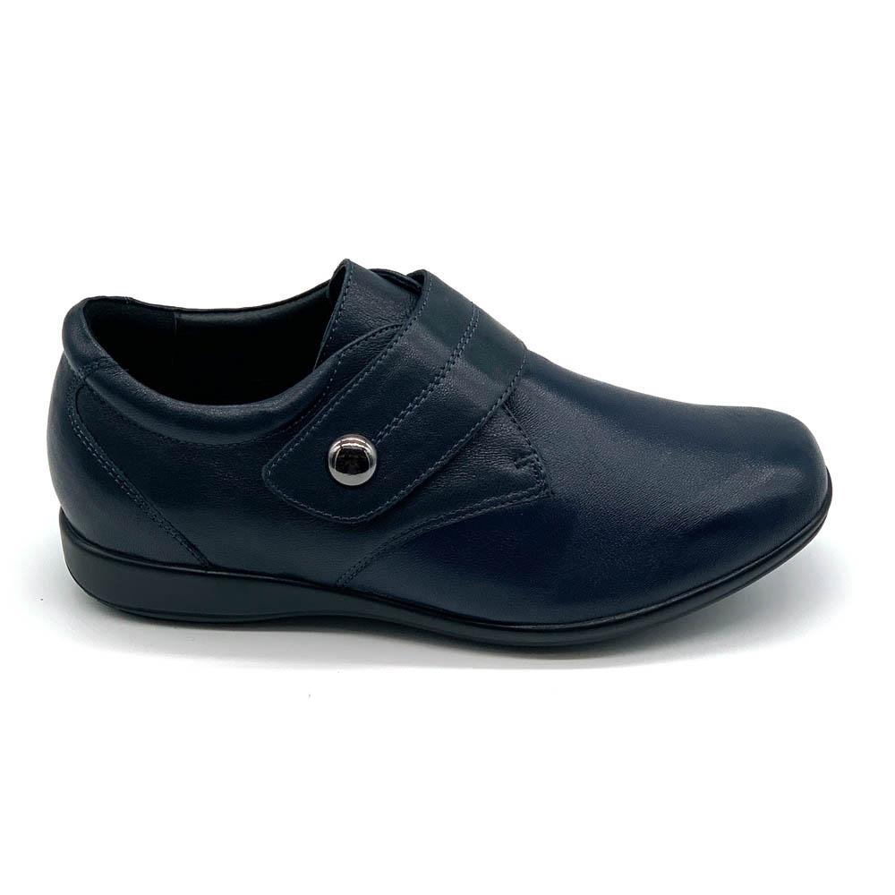 Klouds Women's Whisper Plain Navy Stretch Natural Fit Footwear