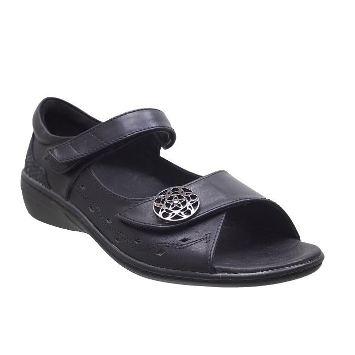 Klouds Women's Venice Black Natural Fit Footwear