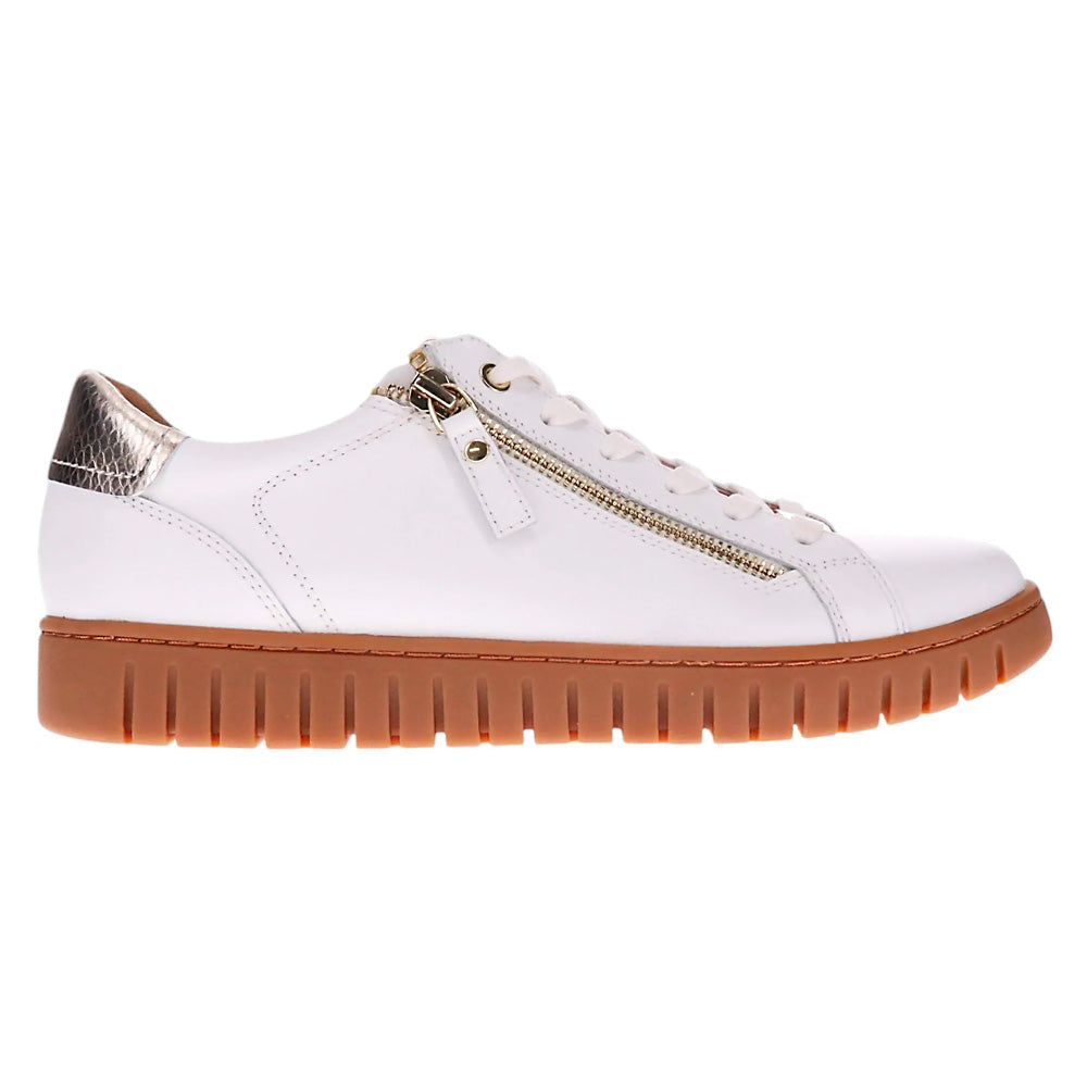 Mia Vita Women's Luna White/Tan Natural Fit Footwear