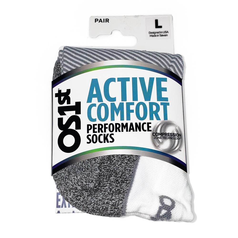 OS1 AC4 Active Comfort Sock White Natural Fit Footwear