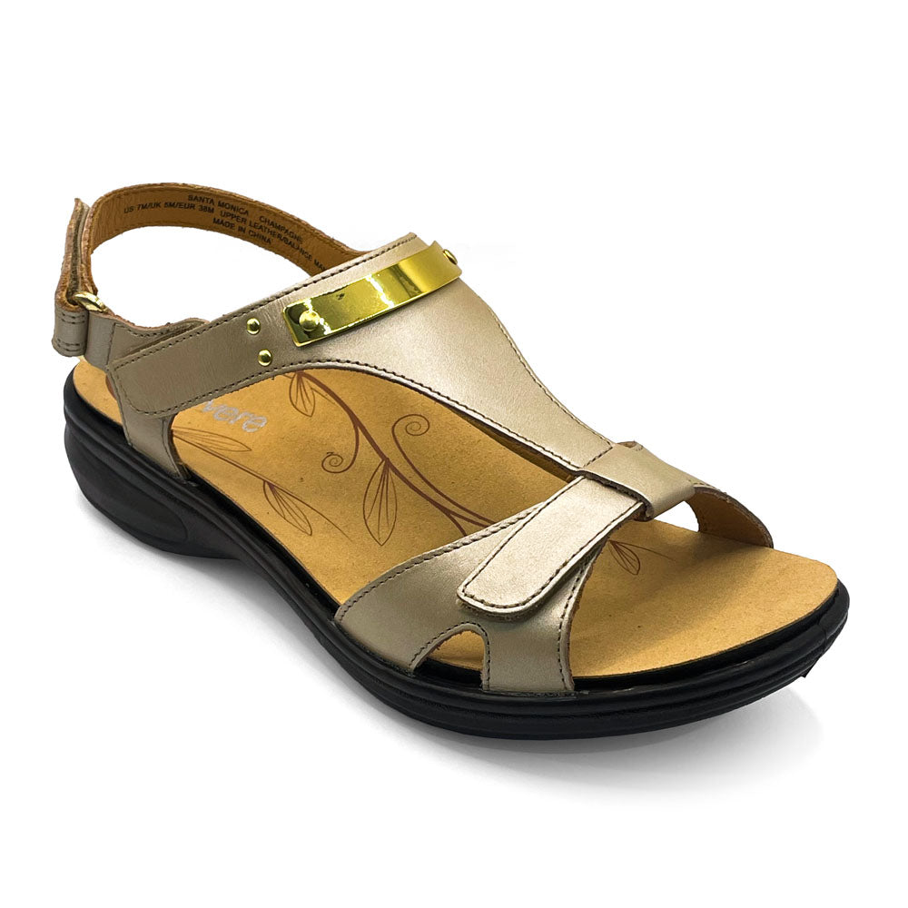 Revere Women's Santa Monica Champaigne Natural Fit Footwear