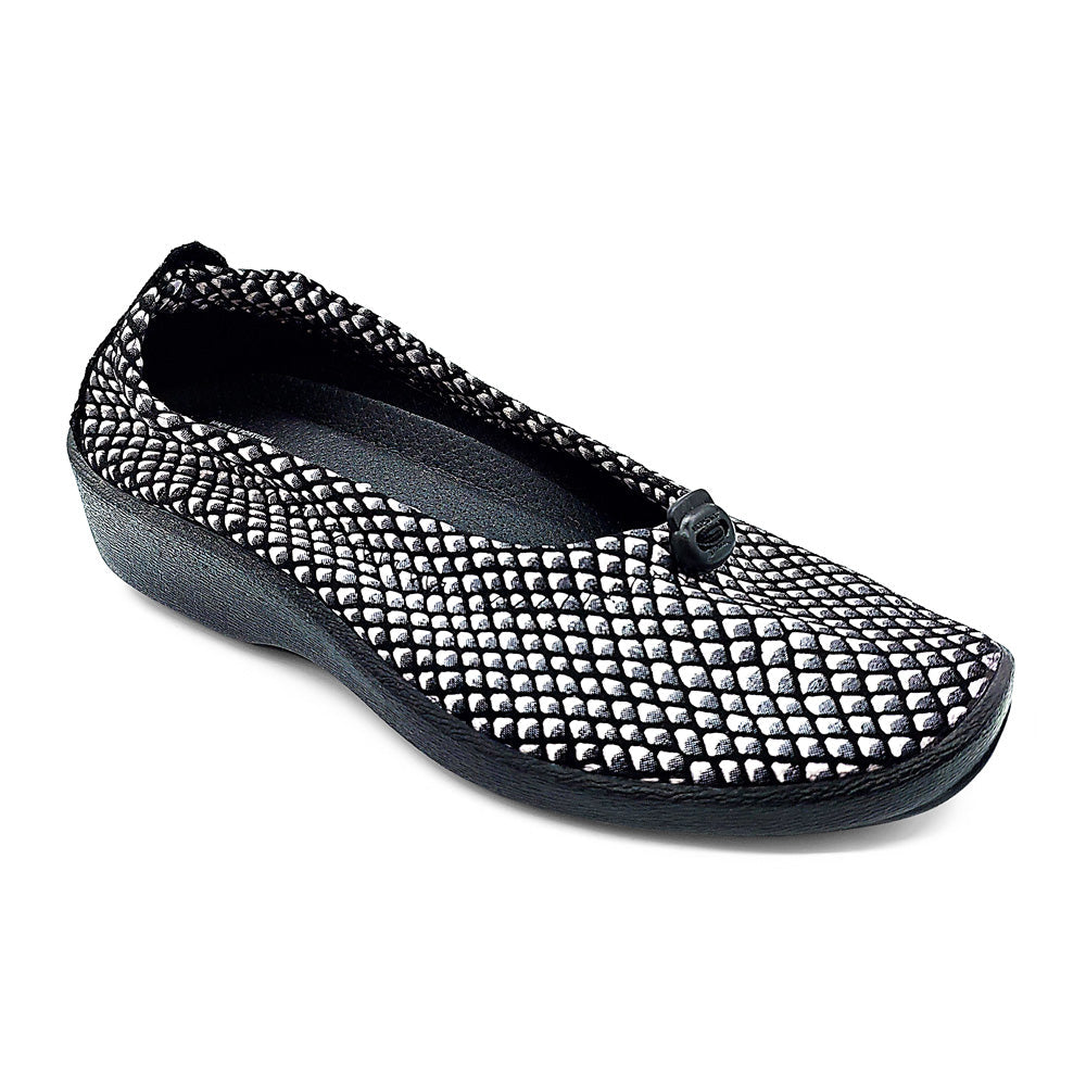 Arcopedico Women's L14 Black/White Diamond Natural Fit Footwear
