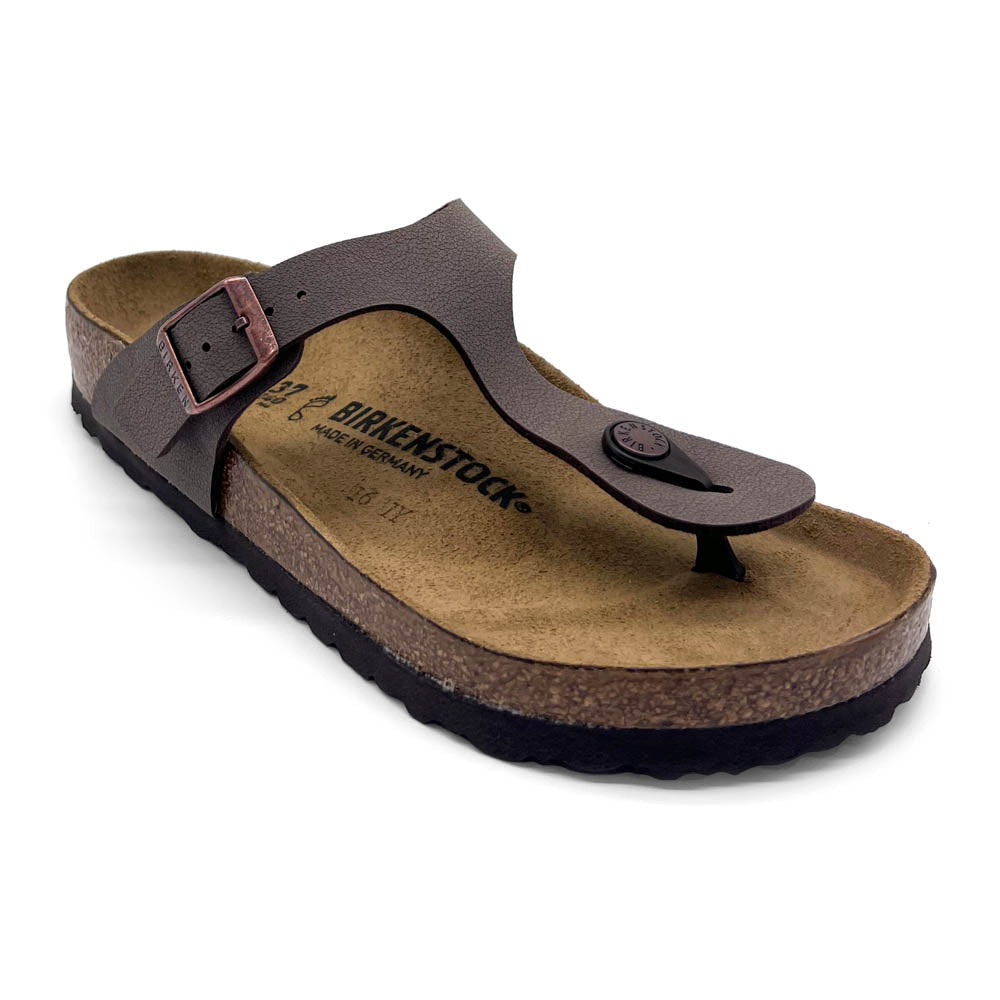 Birkenstock Gizeh Birkibuc Mocca Natural Fit Footwear