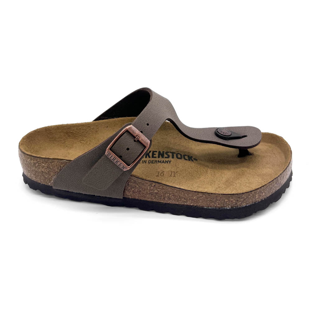Birkenstock Gizeh Birkibuc Mocca Natural Fit Footwear