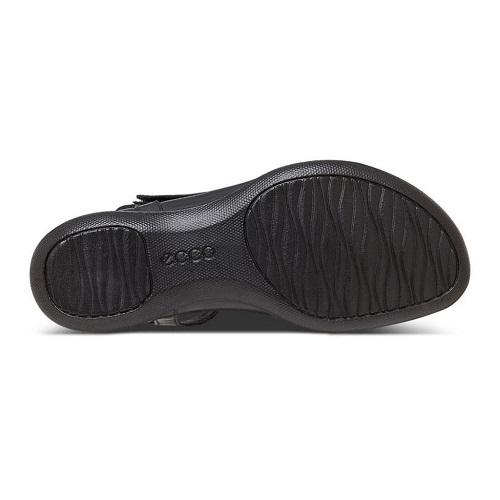 ECCO Women's Flash T-Bar Sandal Black Natural Fit Footwear