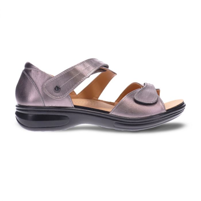 Revere Women's Geneva Gunmetal Natural Fit Footwear