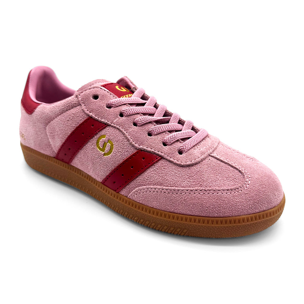 Goodsole Women's 2001 Parallel Pink Red Suede