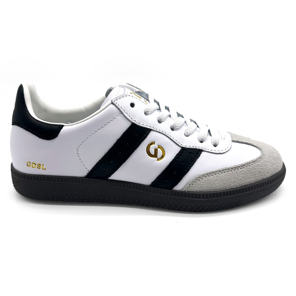 Goodsole Women's 2001 Parallel White Black Leather