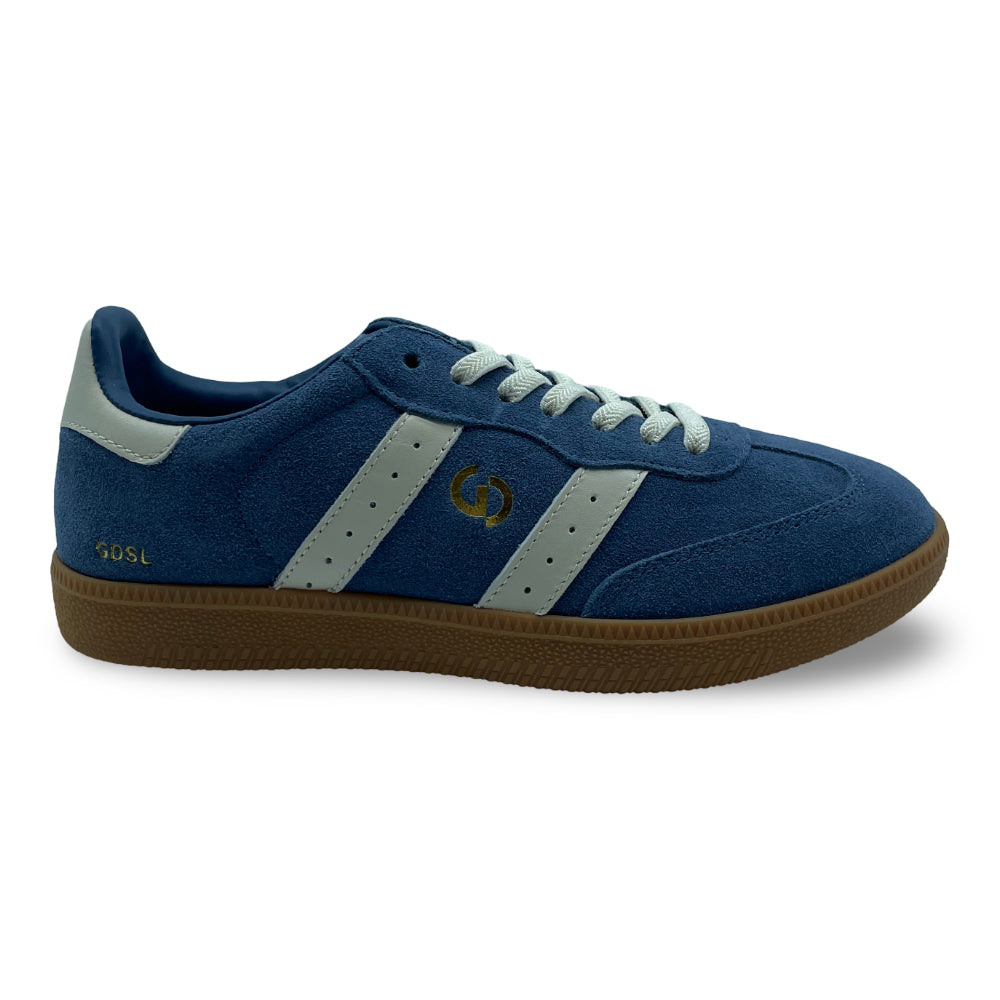 Goodsole Women's 2001 Parallel Peacock Blue Suede