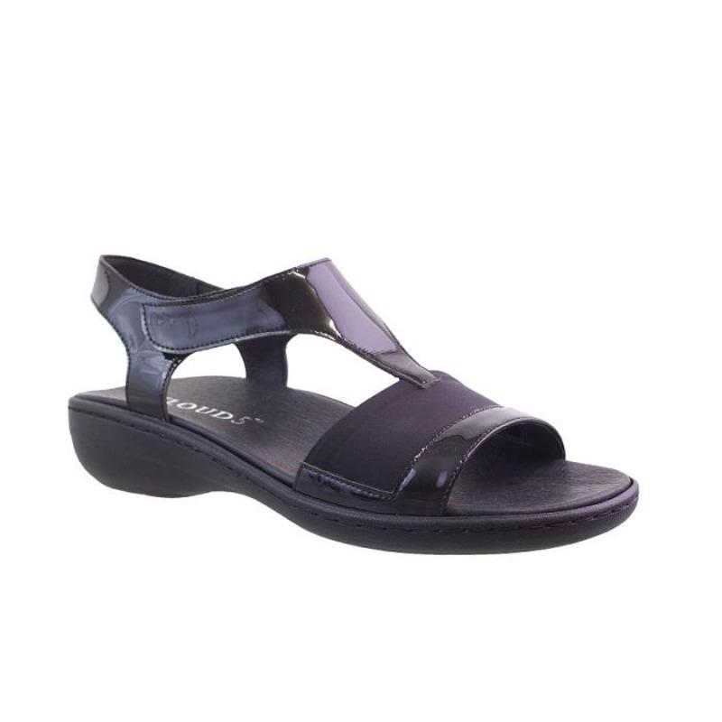Klouds Women's Alyce Black Patent/Stretch Natural Fit Footwear