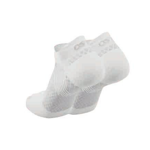OS1st FS4 Plantar Fasciitis Sock - No Show White Natural Fit Footwear