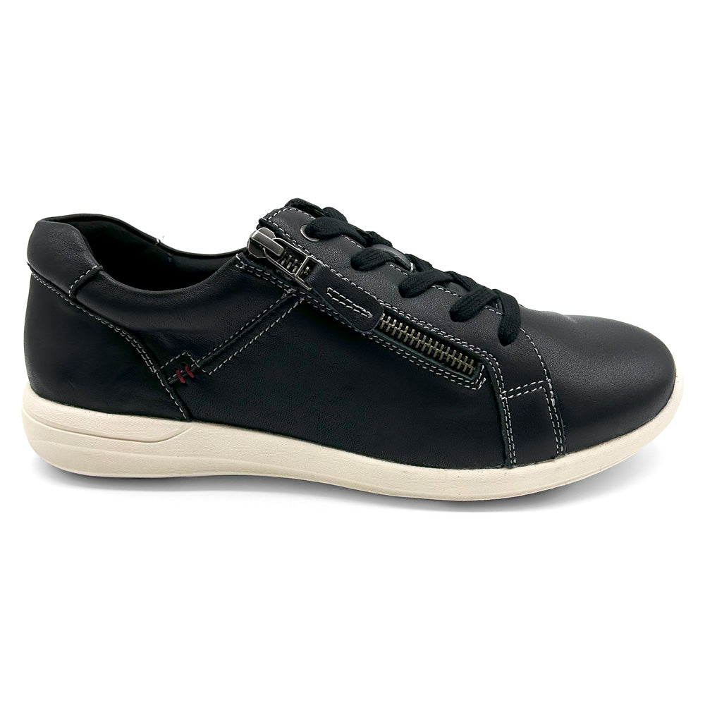 Scholl Orthaheel Women's North Black Leather Natural Fit Footwear