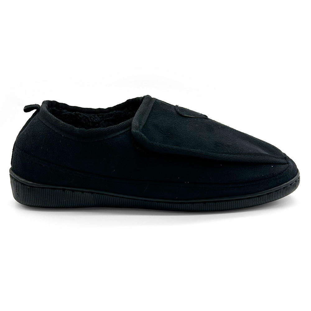 Scholl Orthaheel Unisex Ez-on Slipper Black Natural Fit Footwear