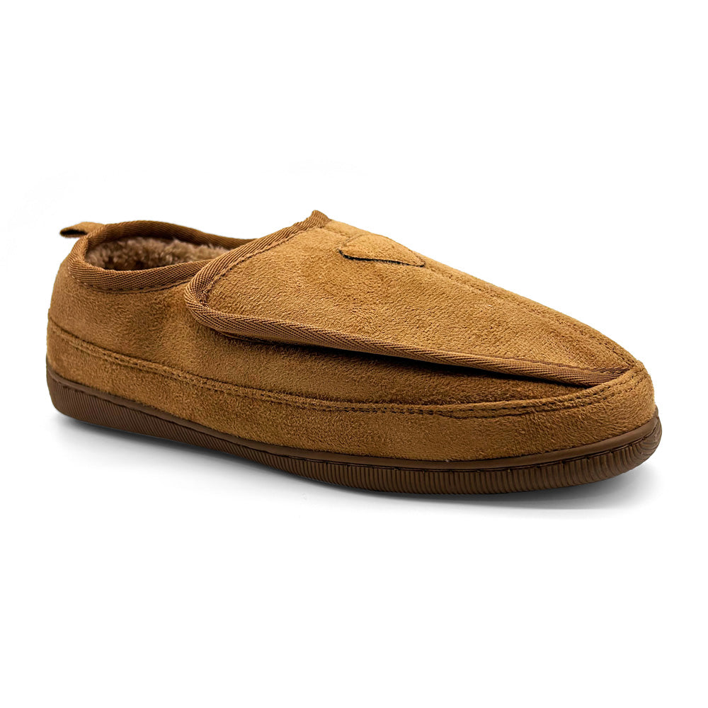 Scholl Orthaheel Unisex Ez-on Slipper Tan Natural Fit Footwear