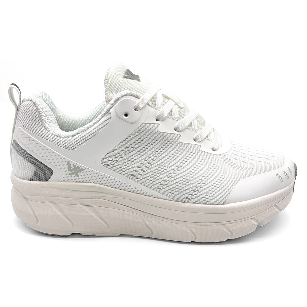 Vitasole Women's Mesh Walker III White Natural Fit Footwear