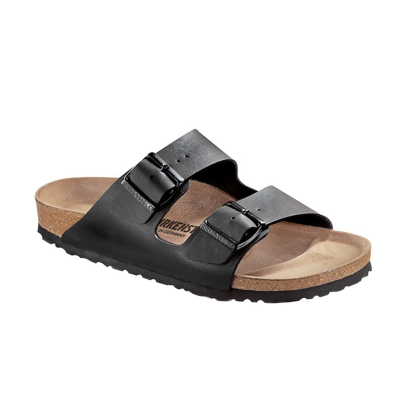 Birkenstock Arizona Birko Flor Black  Natural Fit Footwear