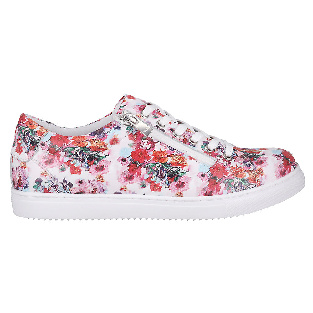 Cabello Women's Cabli Upbeat White Floral  Natural Fit Footwear