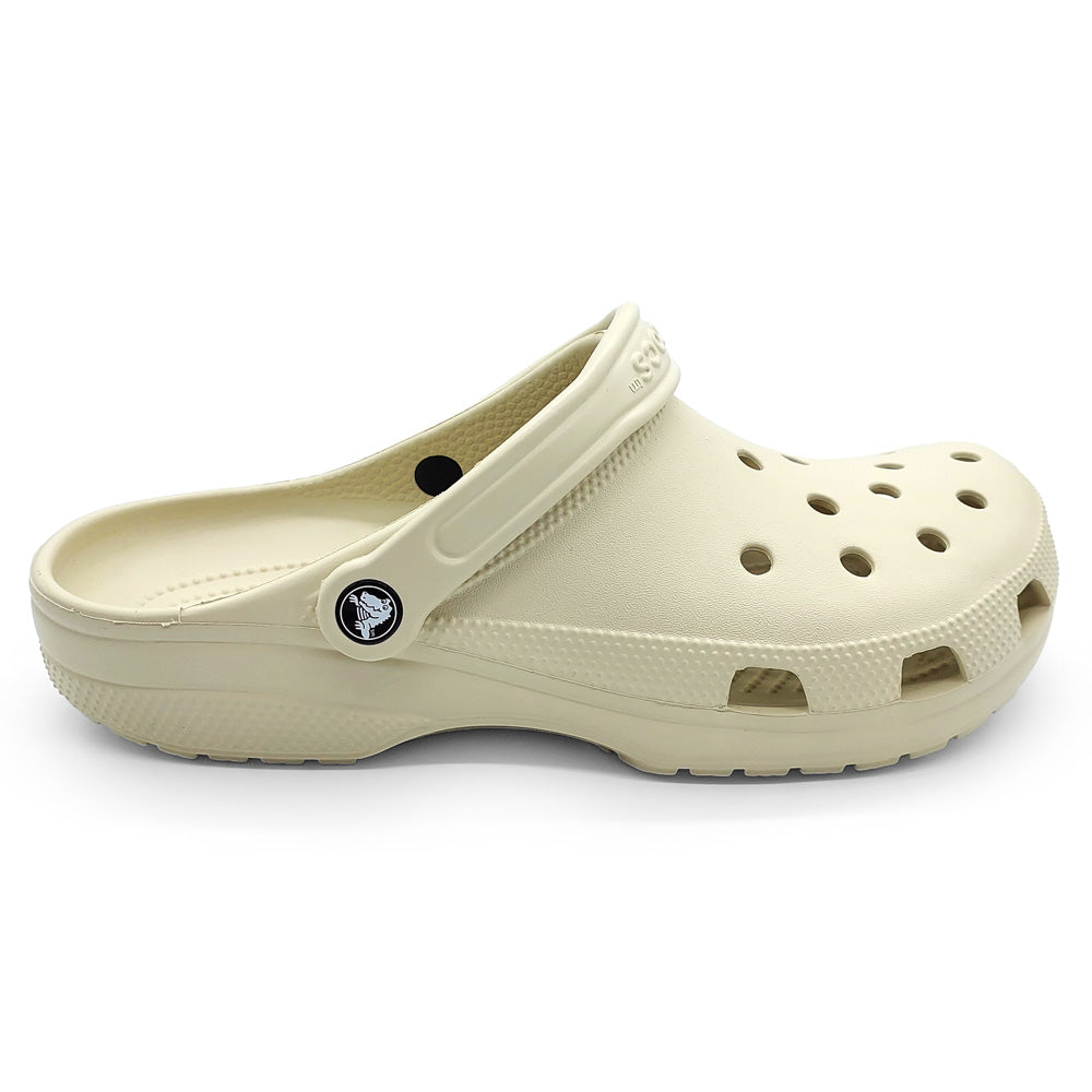 Crocs Unisex 10001-2Y2 Classic Clog Bone  Natural Fit Footwear