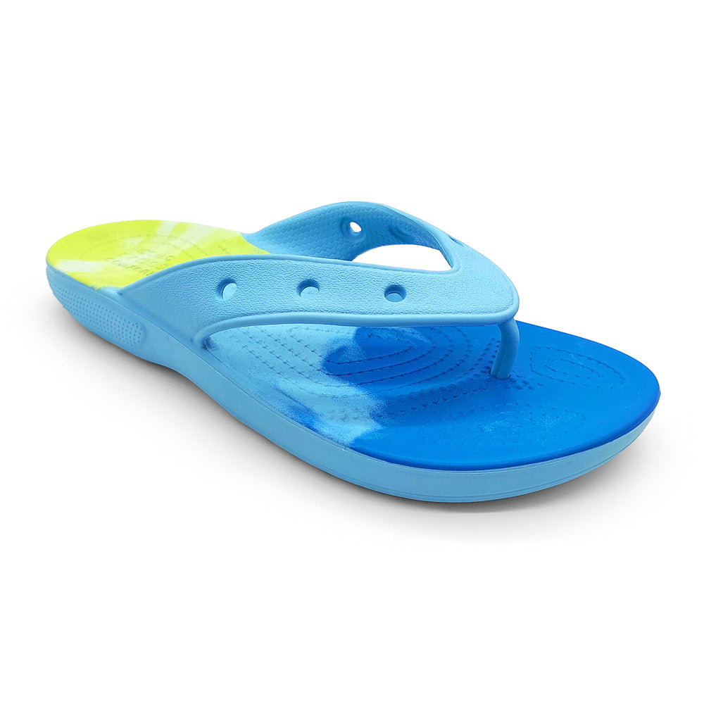 Crocs Unisex 208283-4LE Classic Ombre Flip Arctic Multi  Natural Fit Footwear