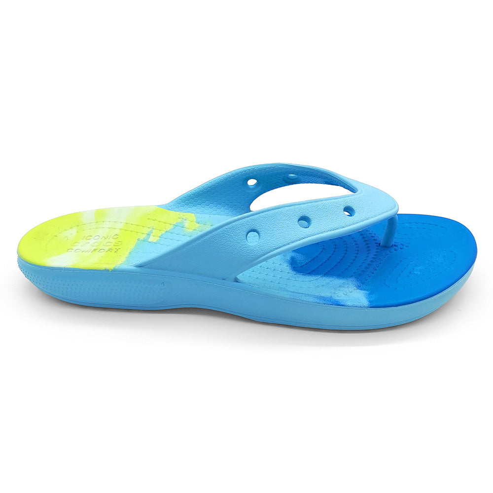 Crocs Unisex 208283-4LE Classic Ombre Flip Arctic Multi  Natural Fit Footwear