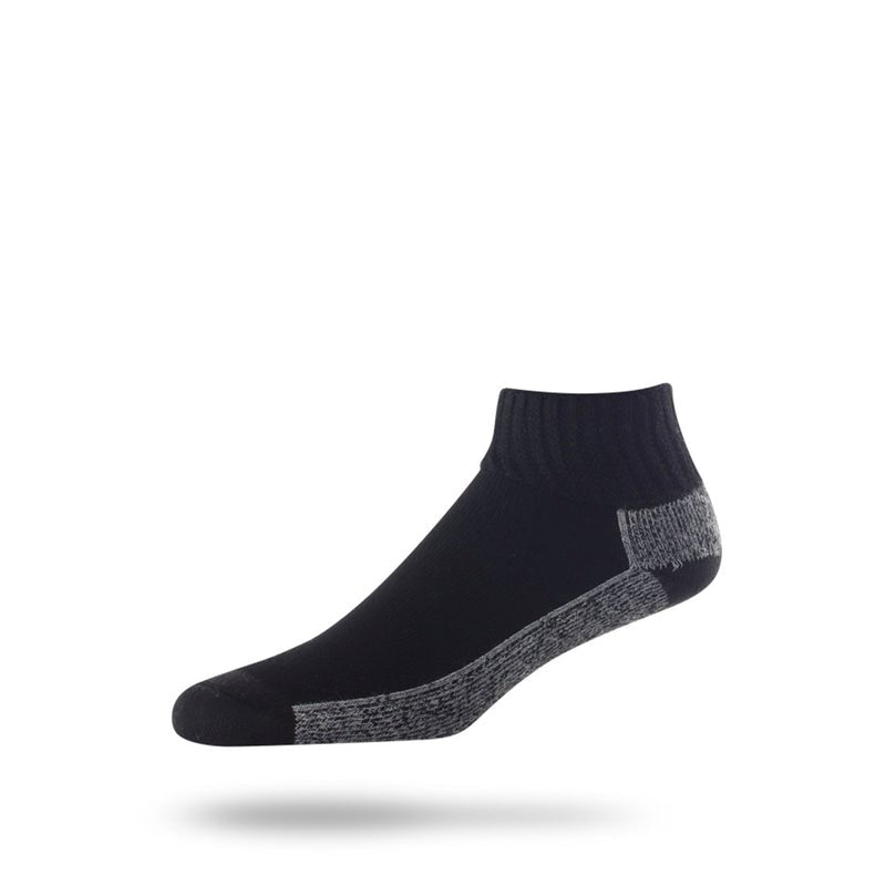 Lightfeet Diabetic Mini Crew Sock Black  Natural Fit Footwear