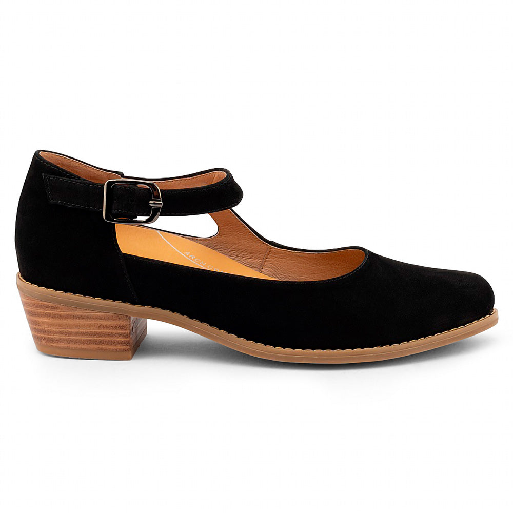 Klouds Women's Raven Black Nubuck  Natural Fit Footwear
