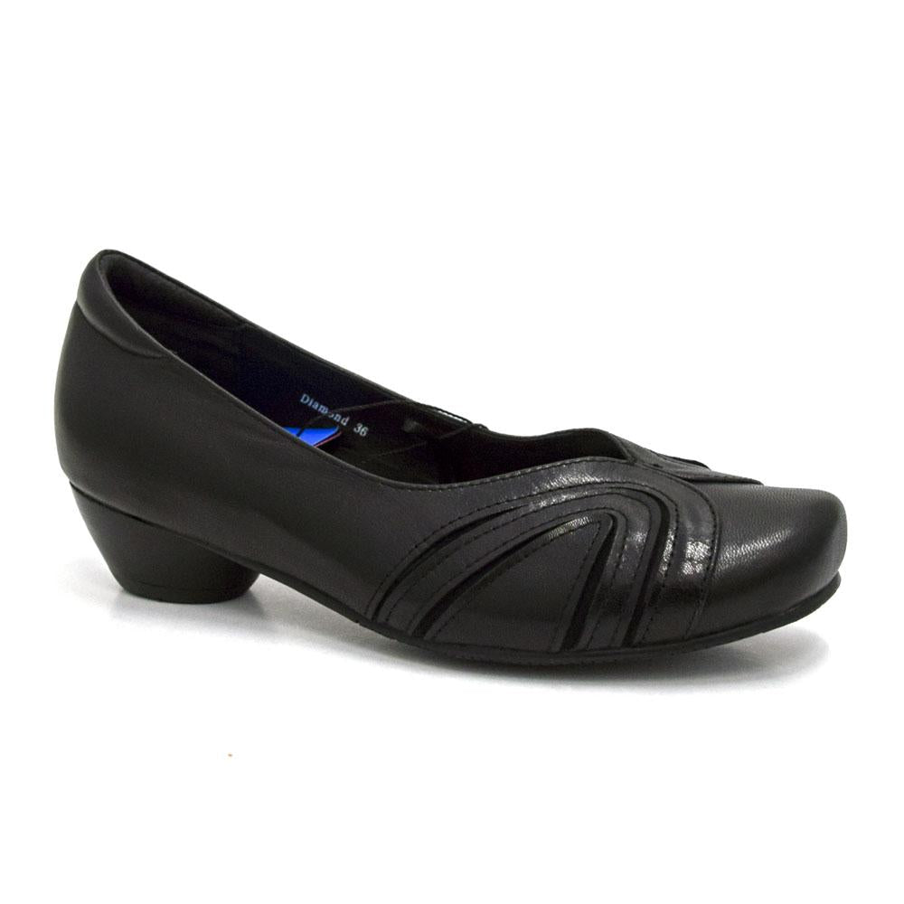 Klouds Women's Diamond Black  Natural Fit Footwear