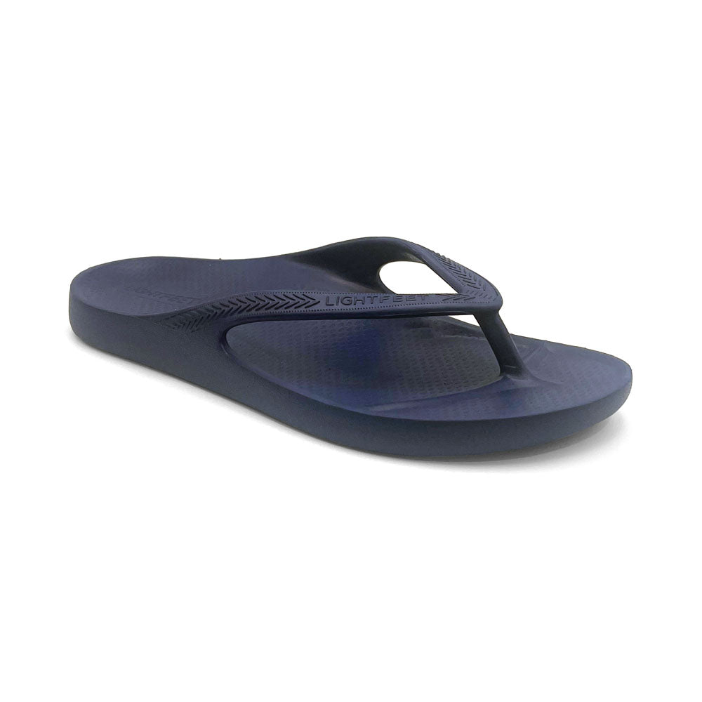 Lightfeet Revive Arch Support Thong Navy  Natural Fit Footwear