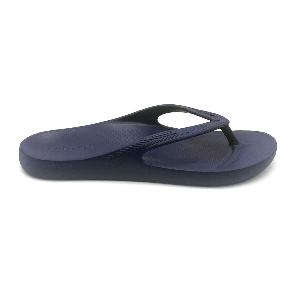 Lightfeet Revive Arch Support Thong Navy  Natural Fit Footwear