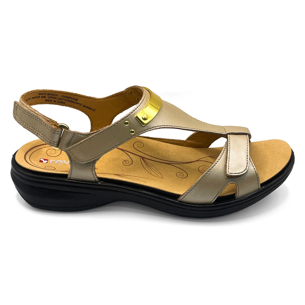 Revere Women's Santa Monica Champaigne  Natural Fit Footwear