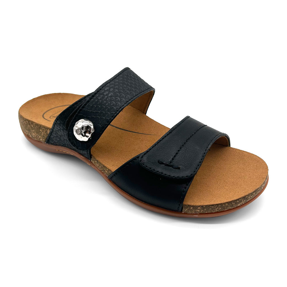 Scholl Orthaheel Women's Alisa Black  Natural Fit Footwear