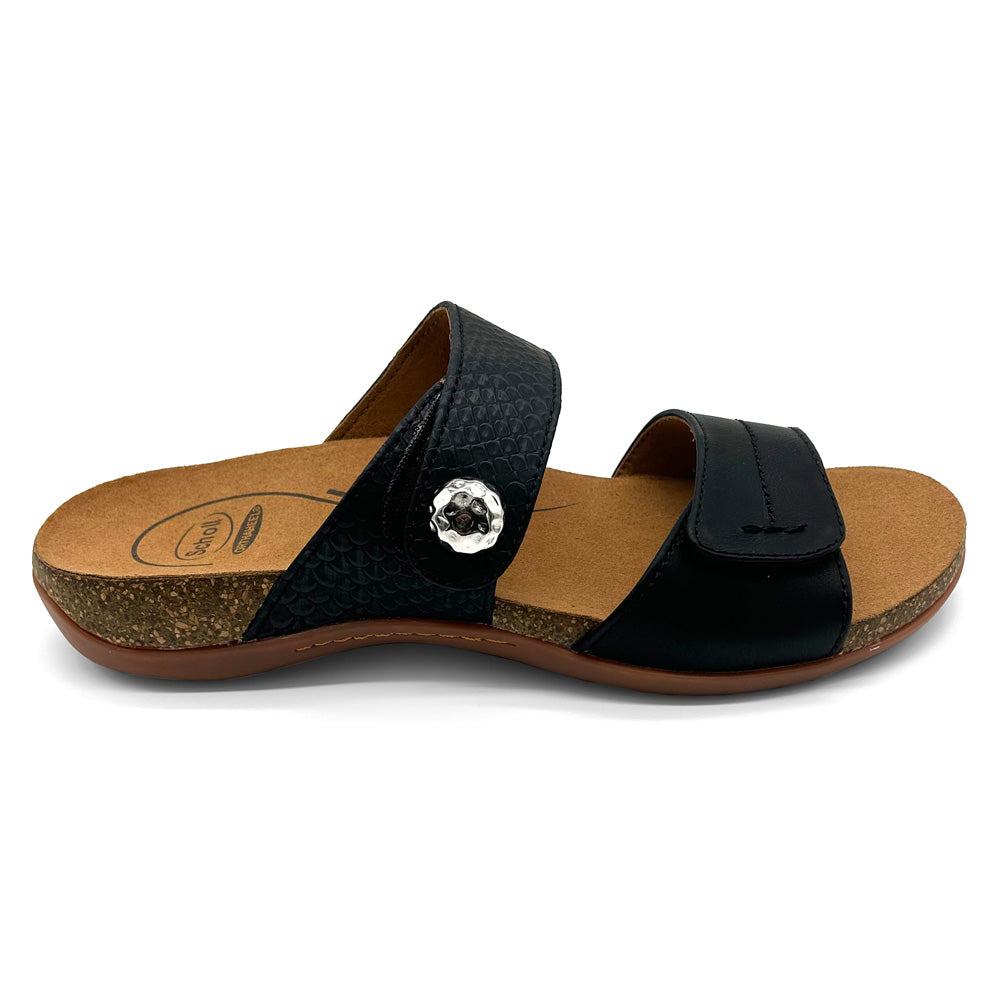 Scholl Orthaheel Women's Alisa Black  Natural Fit Footwear