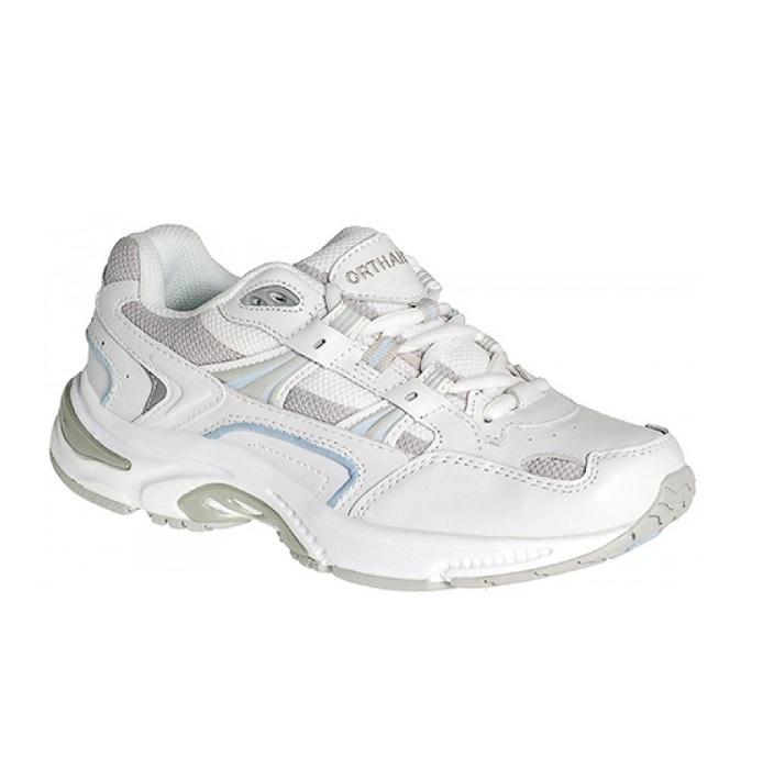 Scholl Orthaheel Women's X-Trainer White Blue  Natural Fit Footwear