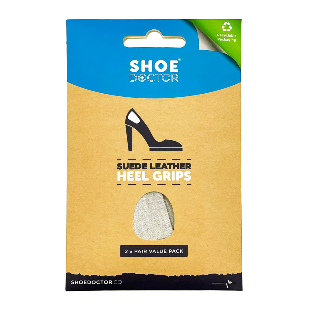 Shoe Doctor Slip Suede Heel Grips (2 Pair Pack)  Natural Fit Footwear