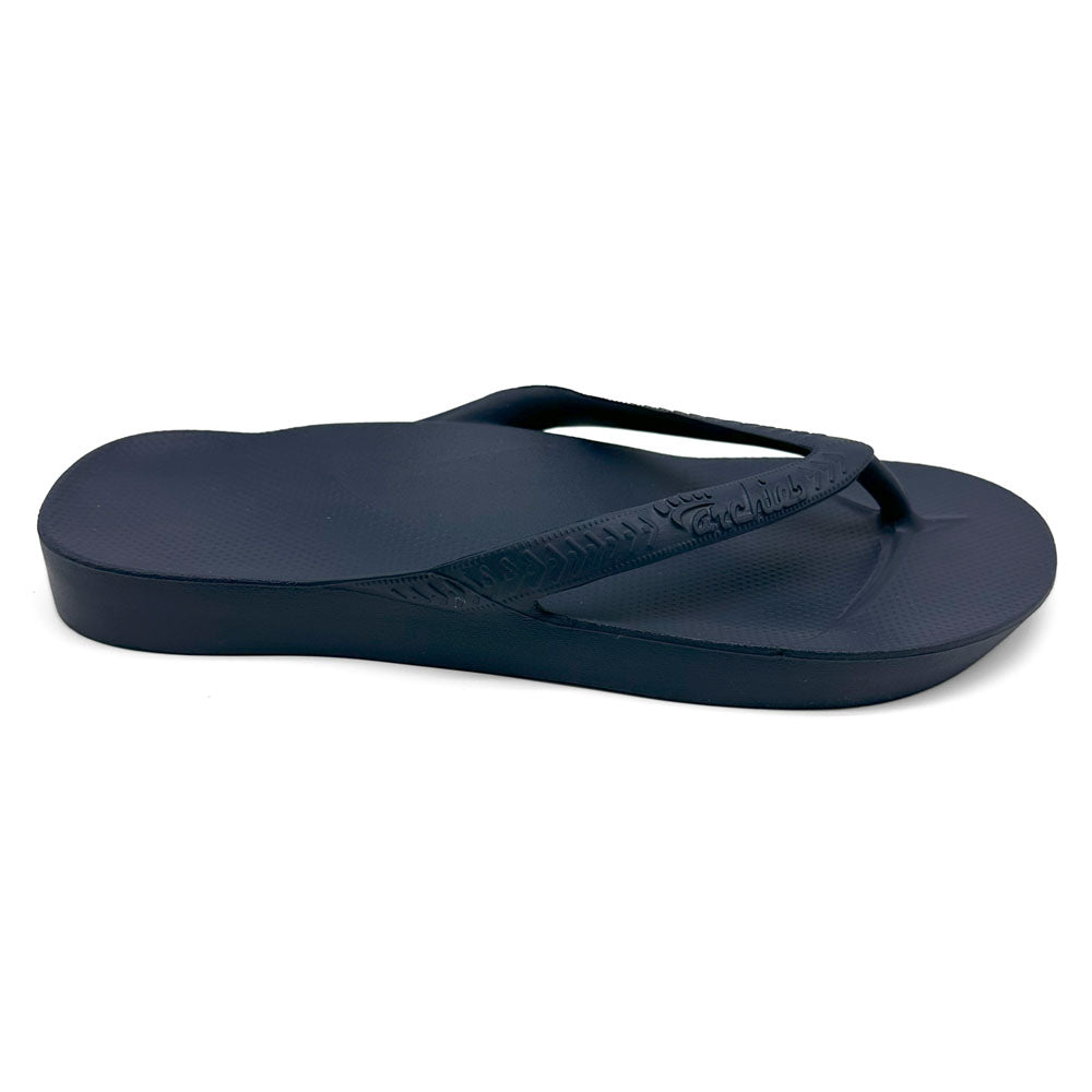 Archies Arch Support Thong Navy  Natural Fit Footwear