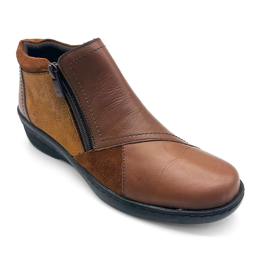 Cabello Women's CP462-18 Tan Combo  Natural Fit Footwear