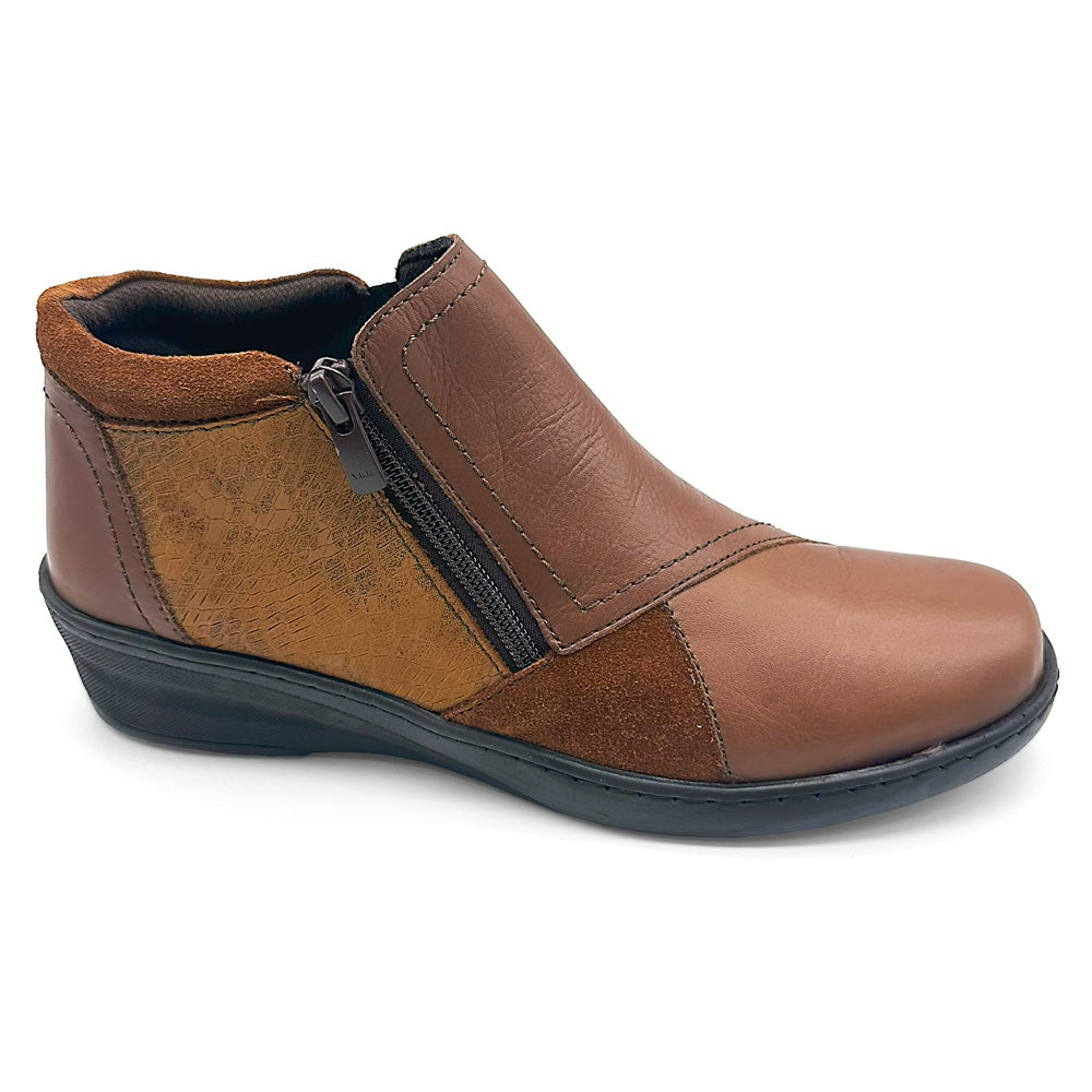 Cabello Women's CP462-18 Tan Combo  Natural Fit Footwear