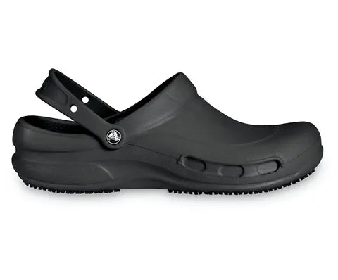 Crocs Unisex 10075-001 Bistro Clog Black  Natural Fit Footwear