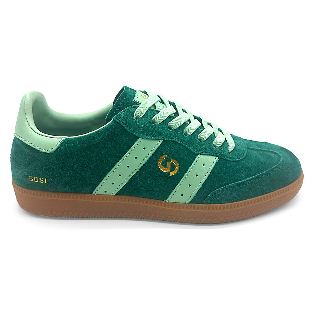 Goodsole Women's 2001 Parallel Green/Mint Suede