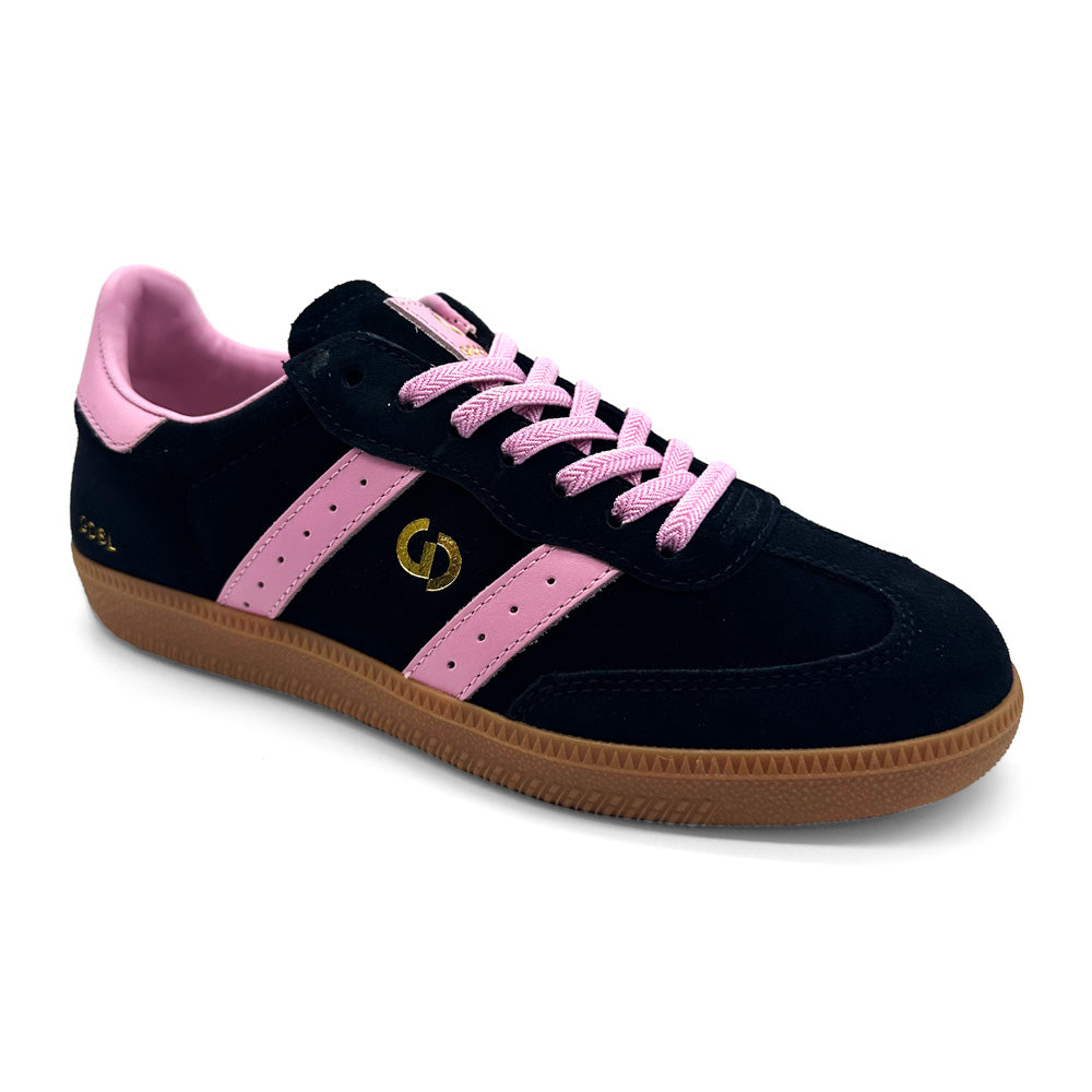Goodsole Women's 2001 Parallel Navy Pink Suede