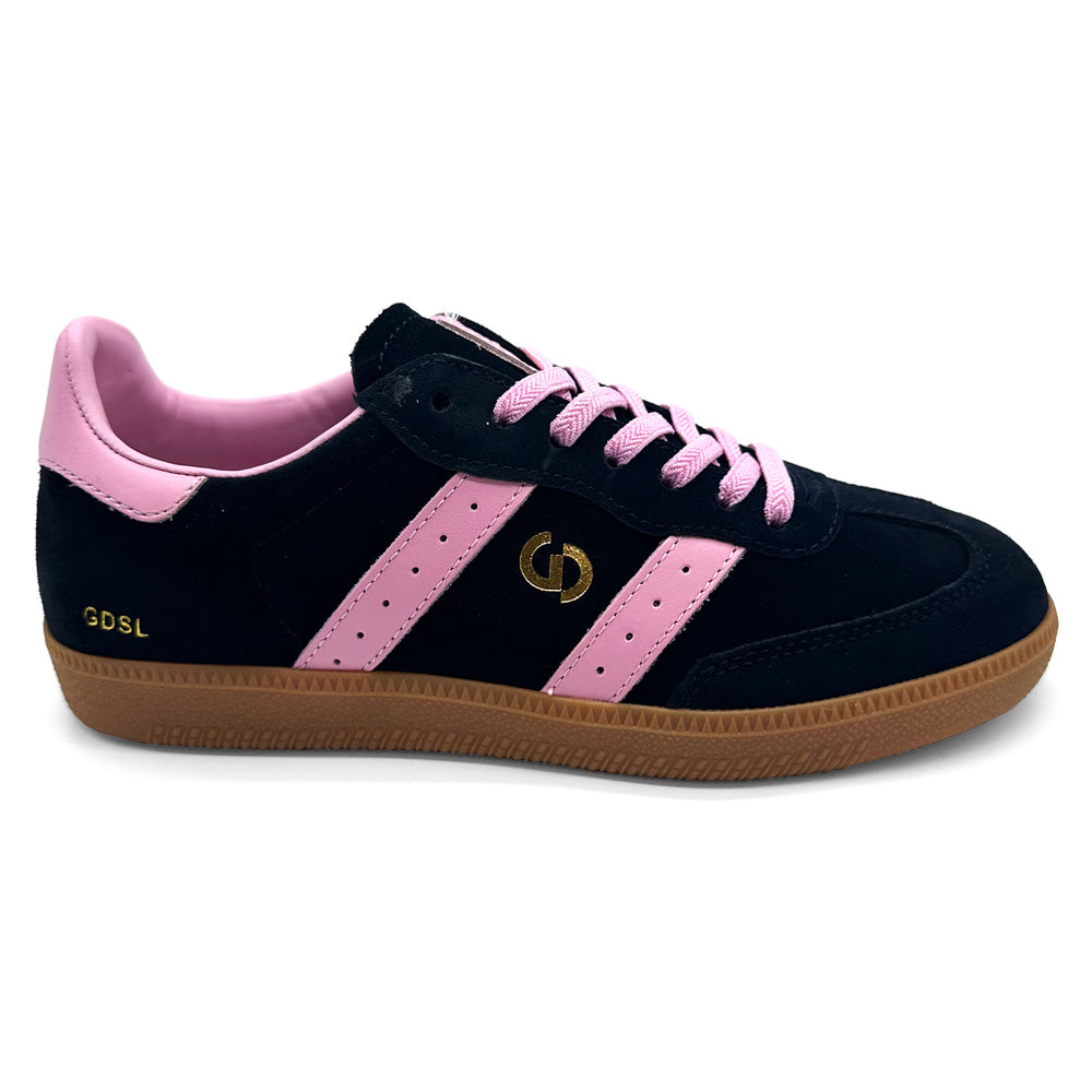 Goodsole Women's 2001 Parallel Navy Pink Suede