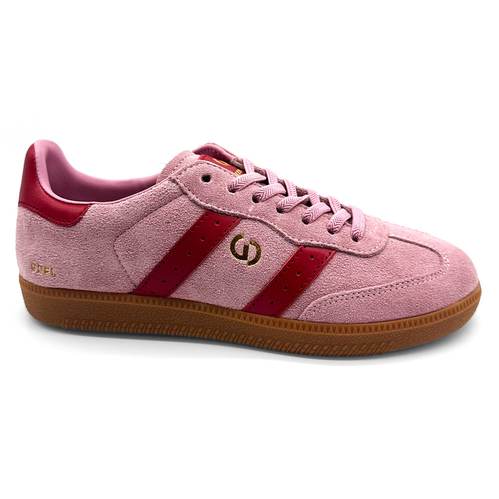 Goodsole Women's 2001 Parallel Pink Red Suede