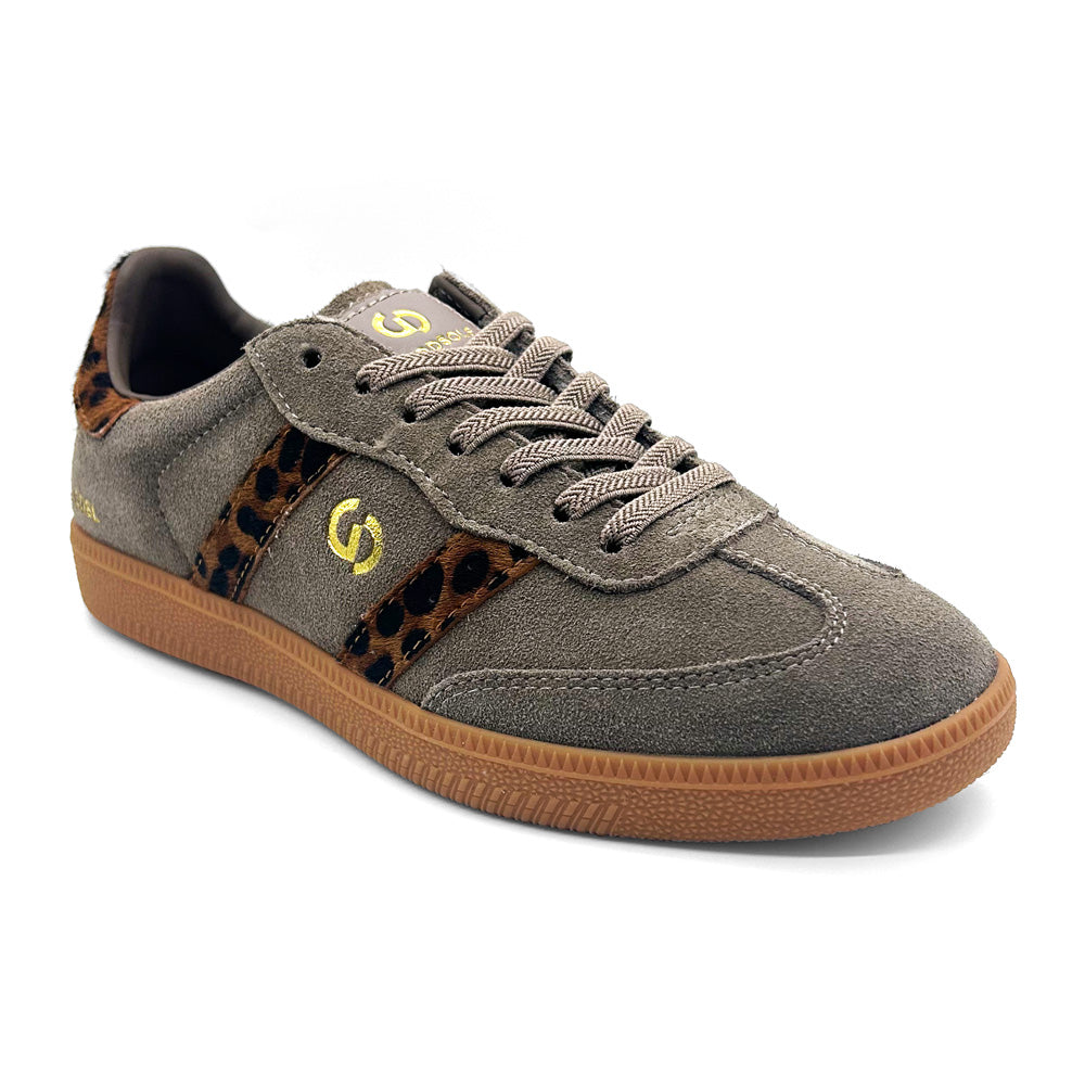 Goodsole Women's 2001 Parallel Walnut/Leopard Suede