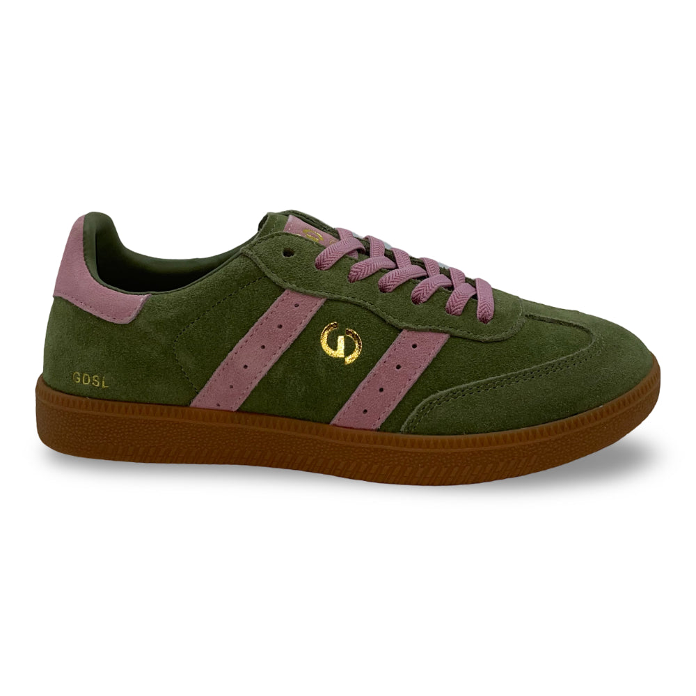 Goodsole Women's 2001 Parallel Sage/Pink Suede