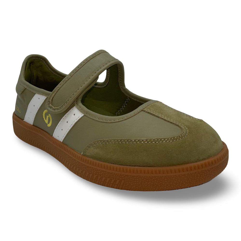 Goodsole Women's 2001 Parlay Green/White Leather