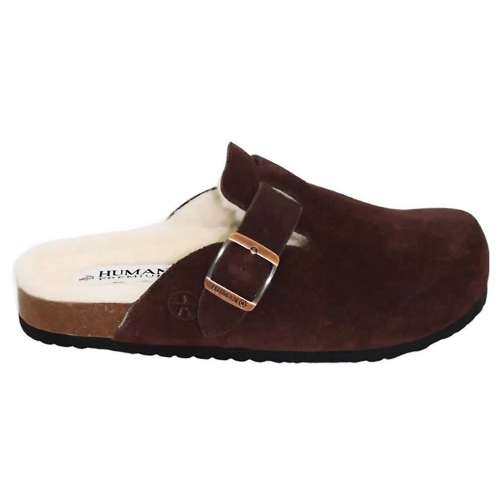 Human Women's Lego Choc Suede  Natural Fit Footwear