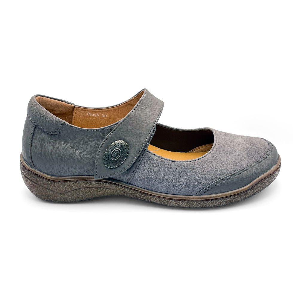 Klouds Women's Peach Print Dusk Stretch  Natural Fit Footwear